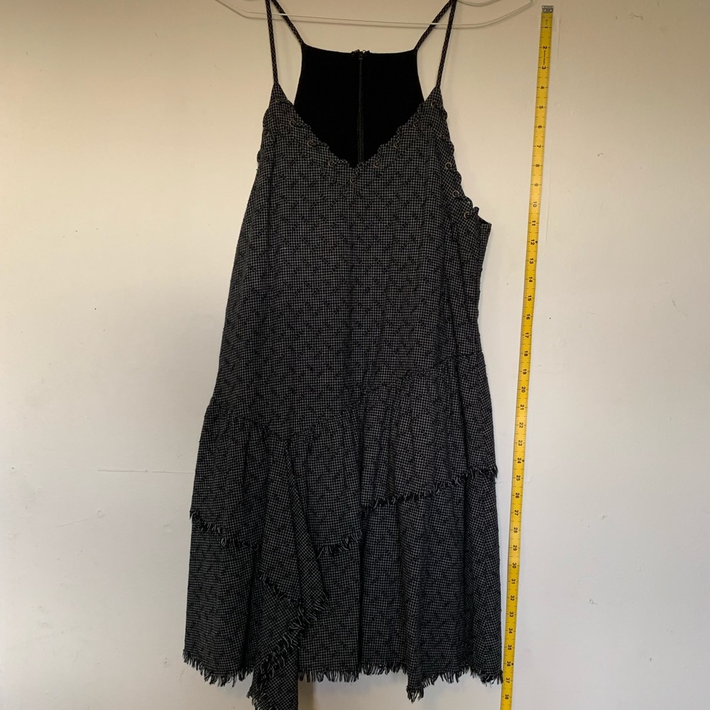 J.O.A. JOA Black nomadic check dress 🐐